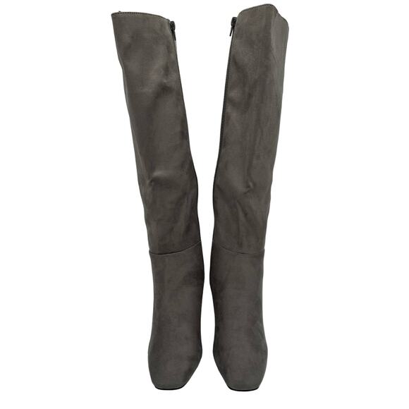 NEW Journee Collection Elisabeth Womens Half-Block Knee High Boots Gray Size 7.5 - Picture 2 of 12